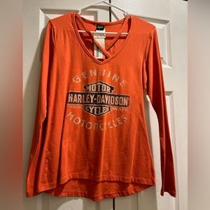 Harley Davidson small criss cross top